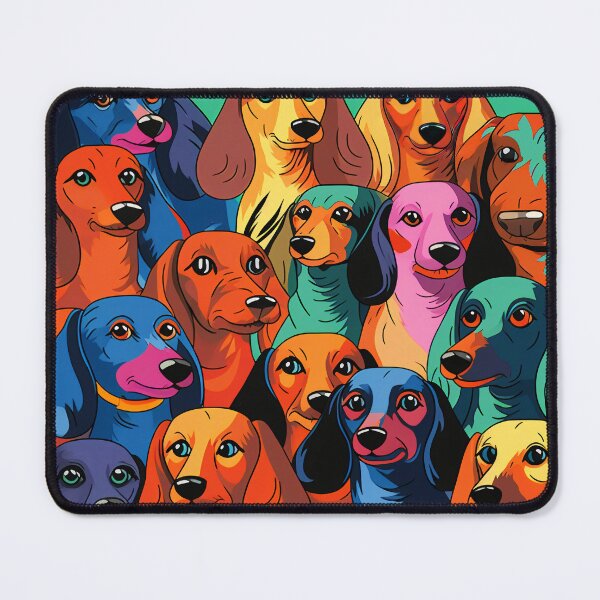 Item preview, Colorful Wiener Dog Patter designed and sold by bostmeyer.