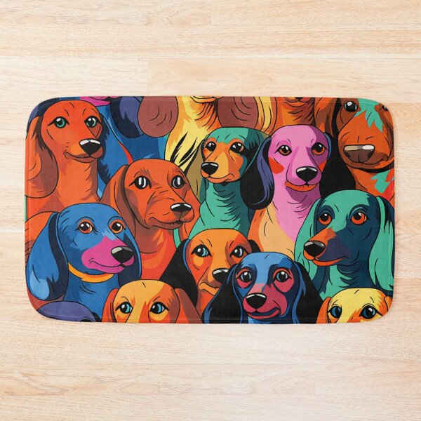 Item preview, Colorful Wiener Dog Patter designed and sold by bostmeyer.