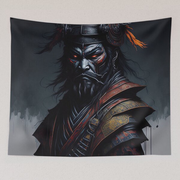 Item preview, Portrait of evil shogun watercolor designed and sold by RK - Shop.