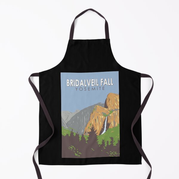 Item preview, Yosemite National Park Bridalveil Fall Travel Art Vintage designed and sold by KrisSidDesigns.
