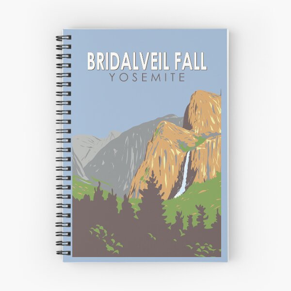 Item preview, Yosemite National Park Bridalveil Fall Travel Art Vintage designed and sold by KrisSidDesigns.