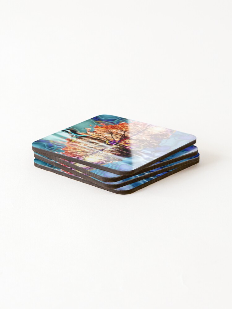 Thumbnail 4 of 5, Coasters (Set of 4), Colorful Tree designed and sold by danieljanda.