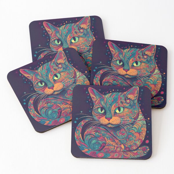 Item preview, Gato colorido designed and sold by Kingkachurro.