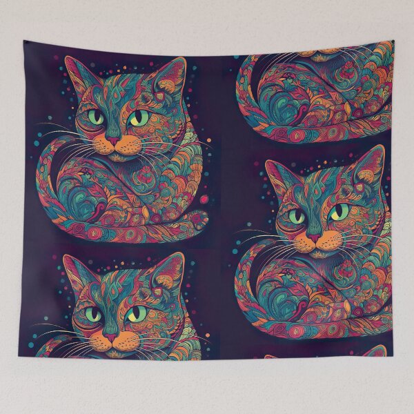 Item preview, Gato colorido designed and sold by Kingkachurro.