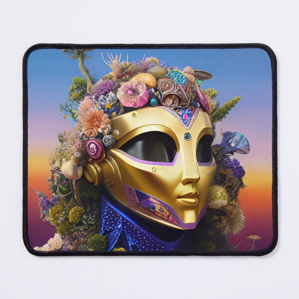 Item preview, Robotic head with natural elements, illustration. designed and sold by HAKKI ARSLAN.