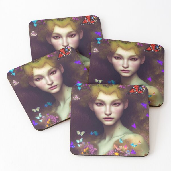 Item preview, Portrait of a Woman with Flowers 5 designed and sold by AsFoxShop.