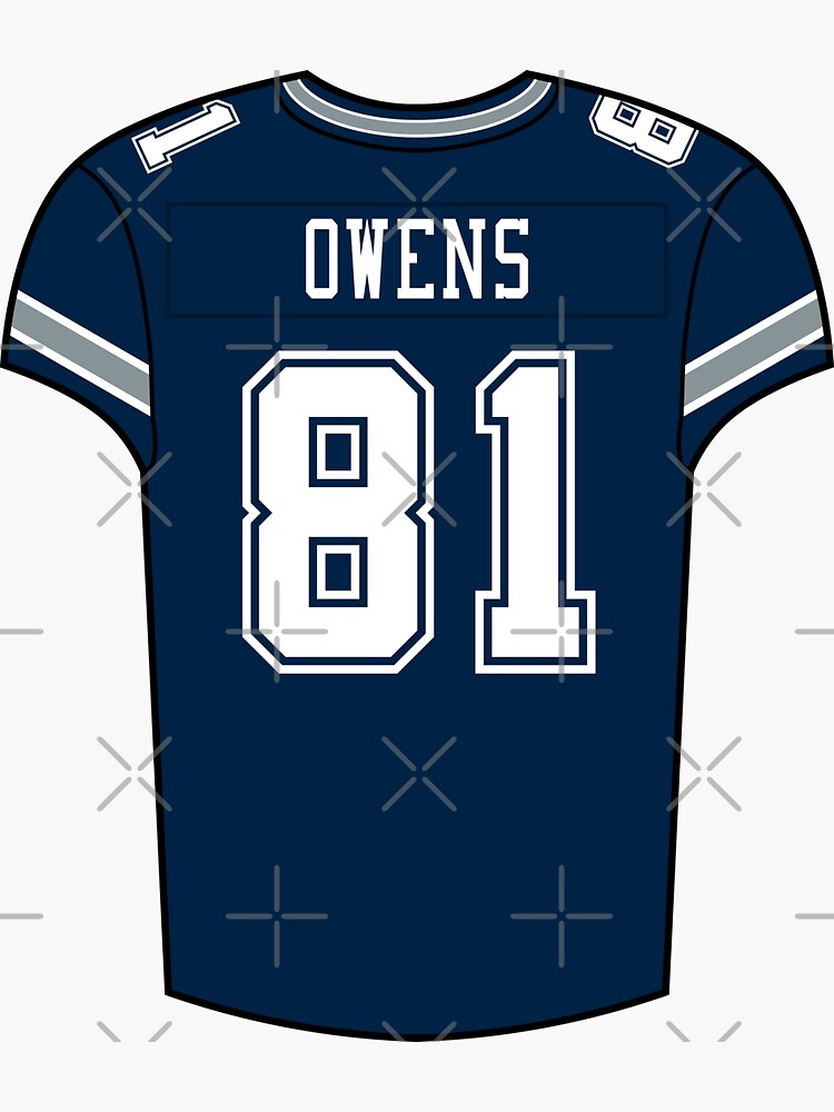 Terrell Owens Away Jersey' Sticker for Sale by designsheaven