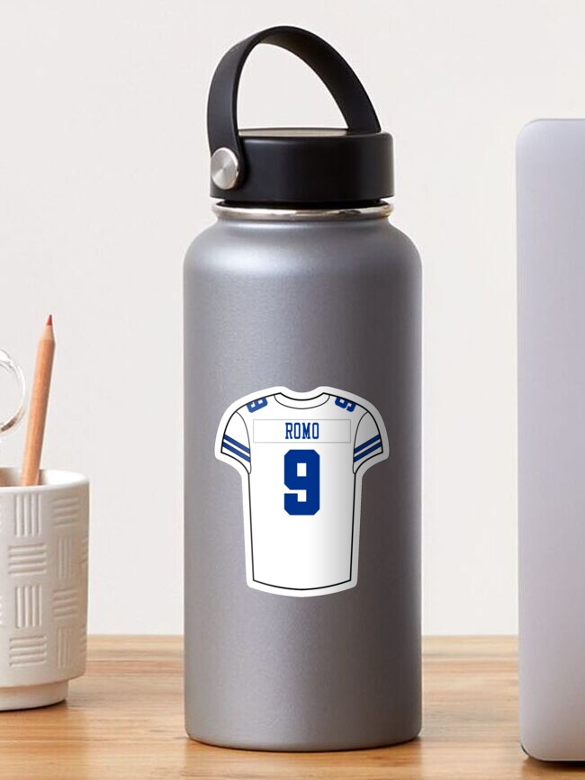 Tony Romo Home Jersey Sticker for Sale by designsheaven