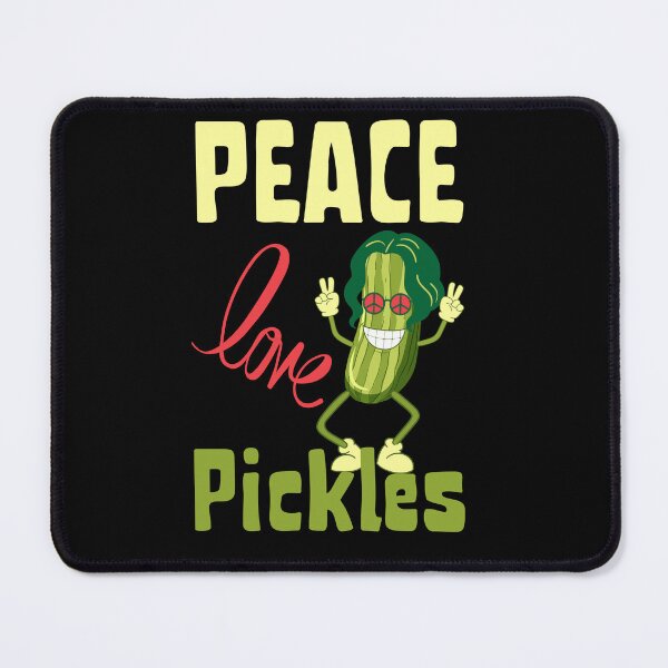 Item preview, Peace Love Pickles: Colorful, Funny, hipi retro pickle for Pickle Lovers! designed and sold by Drzamag.