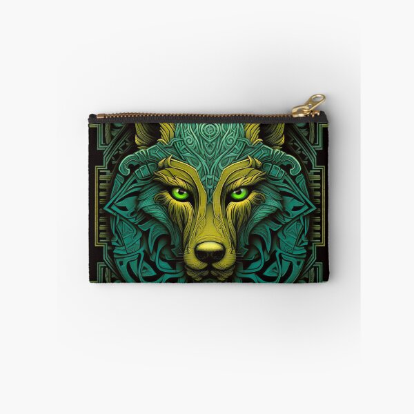 Item preview, Celtic art wolf illustration designed and sold by Paul Fleet.