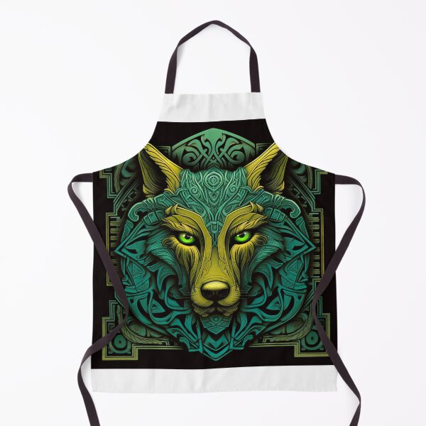 Item preview, Celtic art wolf illustration designed and sold by Paul Fleet.