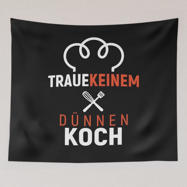 Item preview, Don't trust a skinny cook - Fun designed and sold by ChrisFeil.