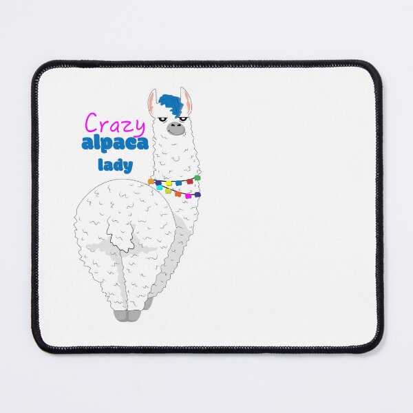 Item preview, crazy alpaca lady designed and sold by Artgaus1.