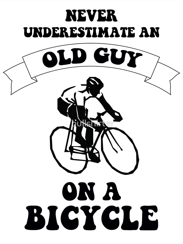 old guy on a bike