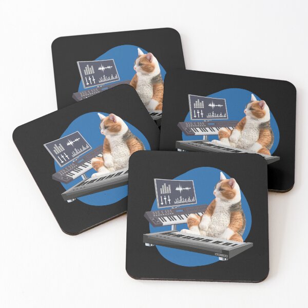Item preview, Cat Plays Keyboard designed and sold by AMERICANCHEEZ.