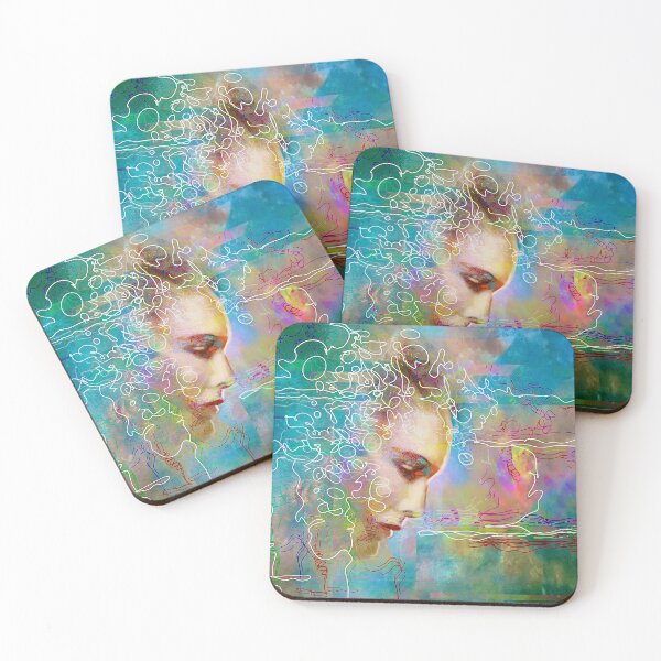 Item preview, Profile of a woman’s  head in thought designed and sold by Fash4You.
