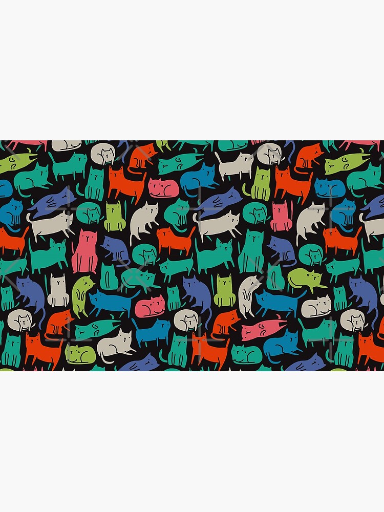 Cool Cats. Funny cute colorful pet design. by kostolom3000
