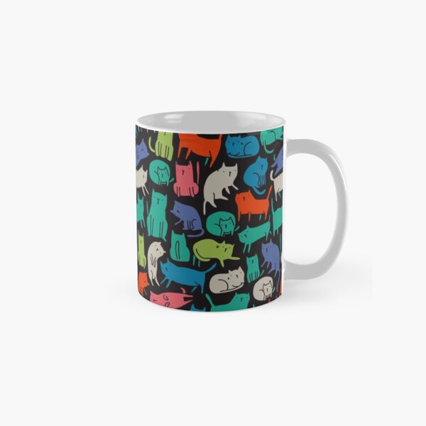Cool Cats. Funny cute colorful pet design. Classic Mug