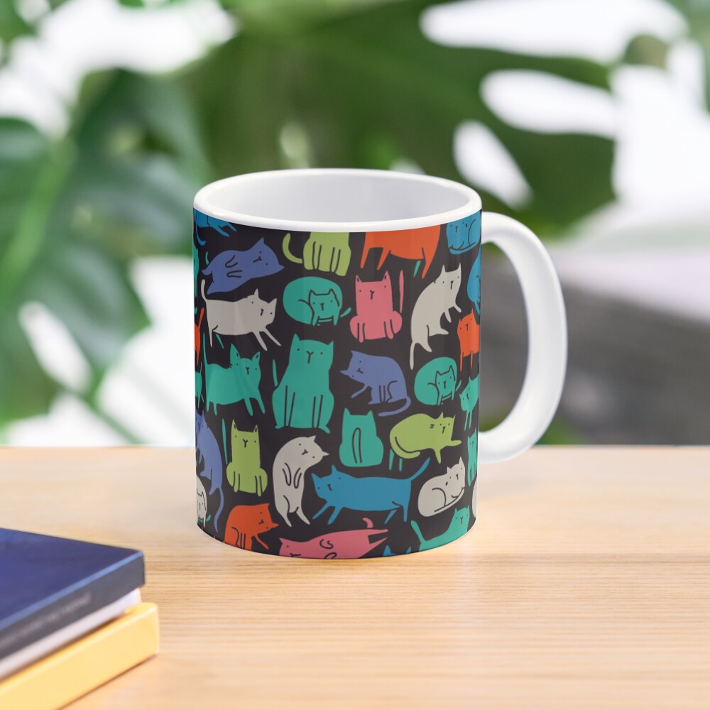 Cool Cats. Funny cute colorful pet design. Mug