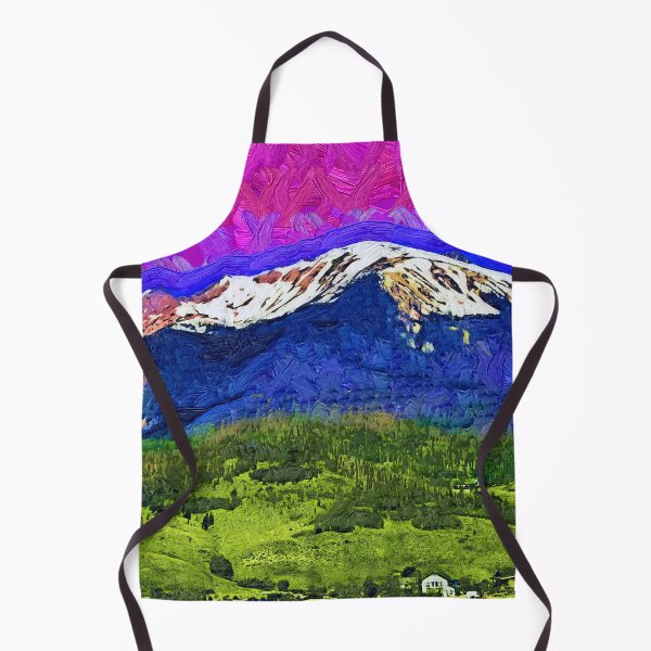 Aperçu de l'œuvre Un champ, une forêt et des montagnes enneigées dans le Colorado créée et vendue par KirtTisdale.