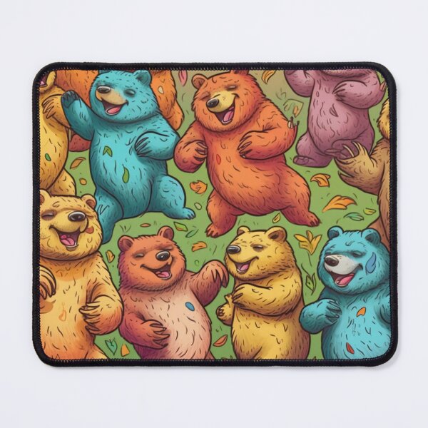Item preview, Colorful Dancing Bears Pattern designed and sold by bostmeyer.