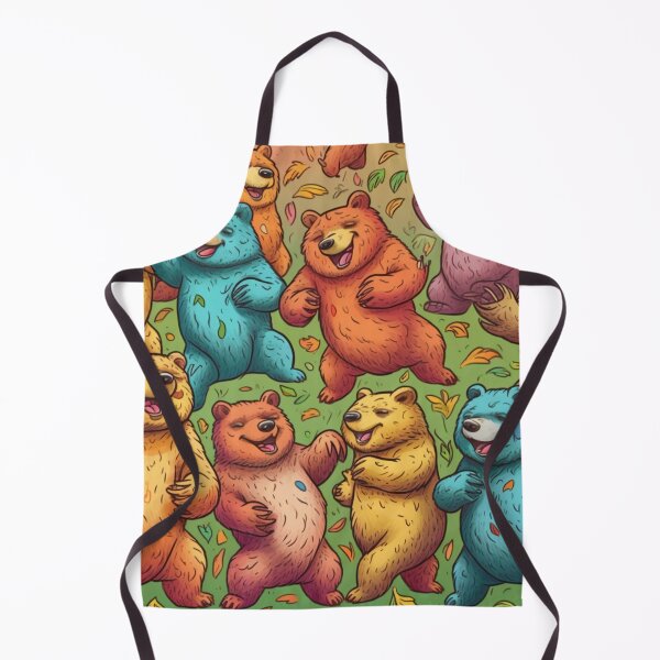 Item preview, Colorful Dancing Bears Pattern designed and sold by bostmeyer.