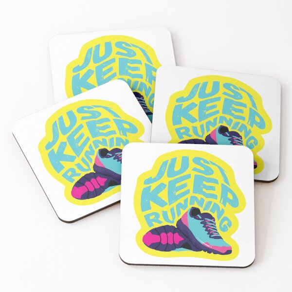 Item preview, Just Keep Running Sticker designed and sold by Ezra Arendse.