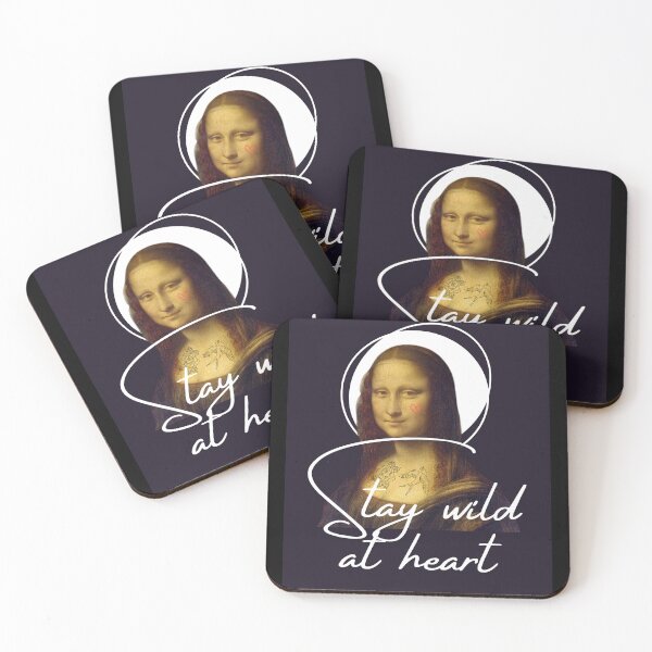 Item preview, Stay wild at heart Mona Lisa  designed and sold by lesvalises.