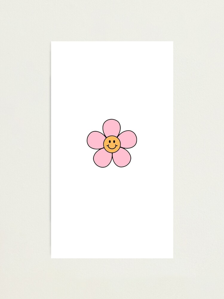 pink smiley face flower