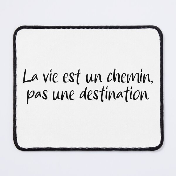 Item preview, Life is a Journey, not a destination - Sad quotes about life - Motivational and inspirational sticker with positive quotes - French quote designed and sold by Skanz.