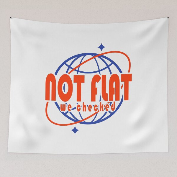 Item preview, Not flat we checked (retro desing) designed and sold by remerasnerdas.