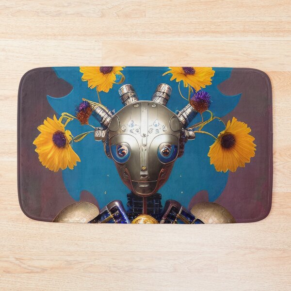Item preview, Robotic head with natural elements, illustration. designed and sold by HAKKI ARSLAN.