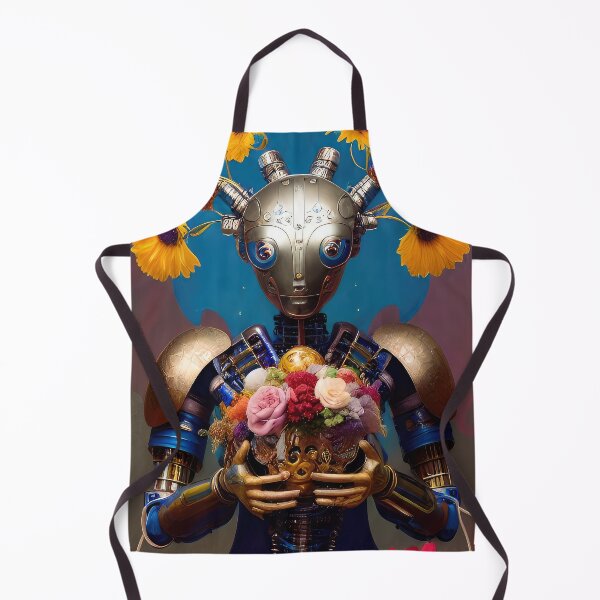 Item preview, Robotic head with natural elements, illustration. designed and sold by HAKKI ARSLAN.