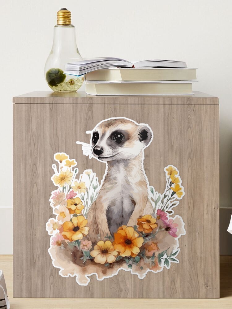 Mob Boss - Meerkat Tan Watercolor Tumbler (Made to Order