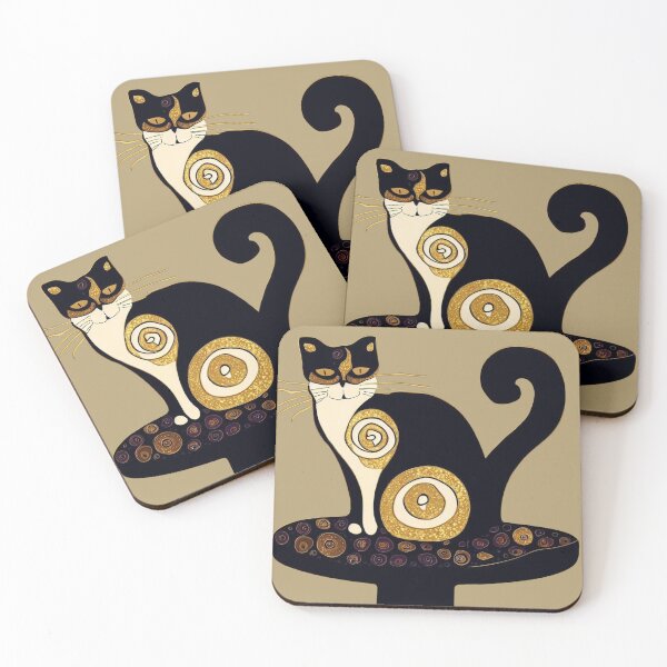 Artikelvorschau, Gustav klimt cat V4 entworfen und verkauft von HipsterAnimals.
