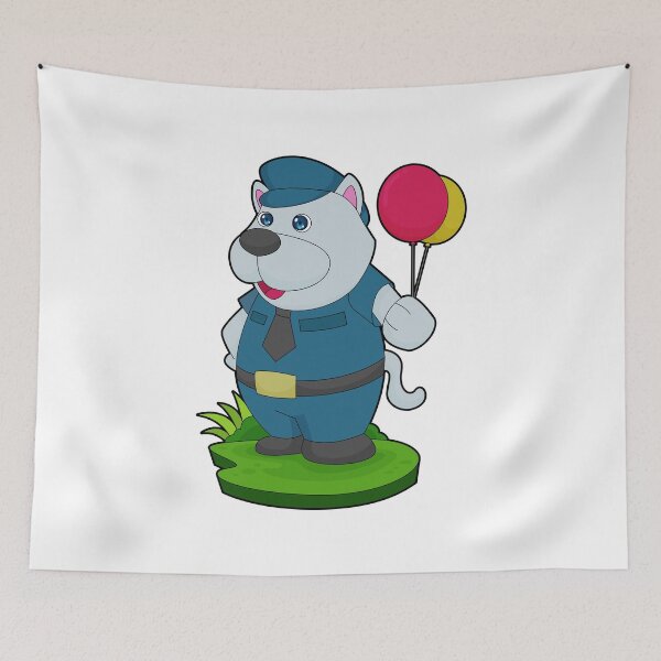 Item preview, Dog Cop Balloon Police designed and sold by Snabdesign84.