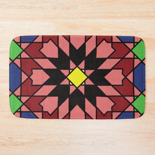Item preview, Old moroccan ceramic tile colorful pattern designed and sold by Donutlovers.