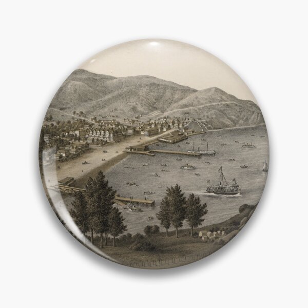 Item preview, Vintage Avalon Santa Catalina Map (1885) designed and sold by BravuraMedia.