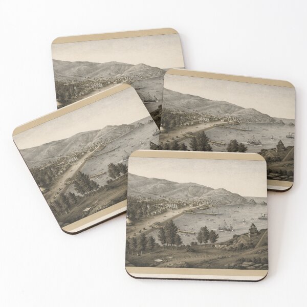 Item preview, Vintage Avalon Santa Catalina Map (1885) designed and sold by BravuraMedia.