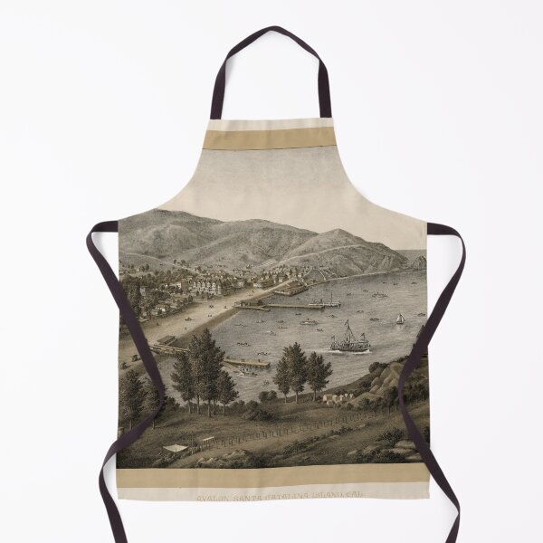 Item preview, Vintage Avalon Santa Catalina Map (1885) designed and sold by BravuraMedia.