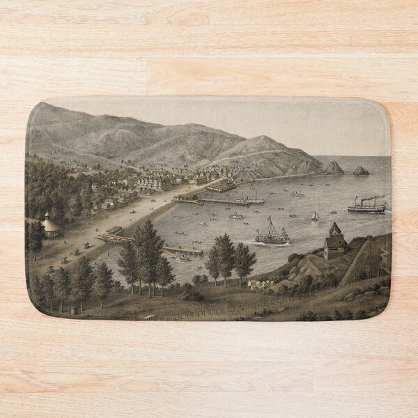Item preview, Vintage Avalon Santa Catalina Map (1885) designed and sold by BravuraMedia.