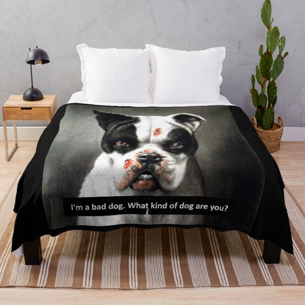 Item preview, Kitsch Art: I'm a bad dog. What kind of dog are you? by Cassius Marcellus Coolidge (1895) designed and sold by mturns57.