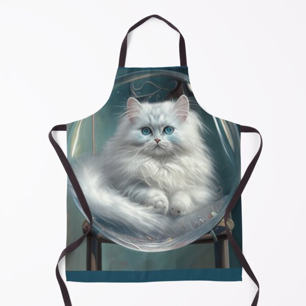 Item preview, Beautifull white cat in bubble designed and sold by zedvonzee.