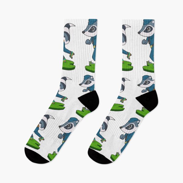 Artikelvorschau, Waschbär Polizist Rollschuhe Polizei entworfen und verkauft von Snabdesign84.