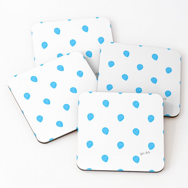 Item preview, Balloons pattern blue- white background designed and sold by Studio Lydia  Lovely.