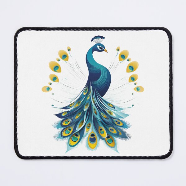 Item preview, Blue-Yellow Peacock designed and sold by ZefirDesign.