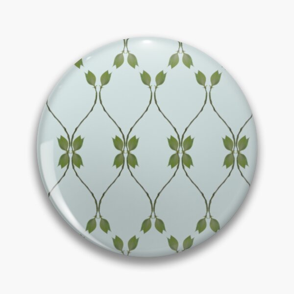 Item preview, Dogwood Sprigs Ogee on Soft Green Repeat 5748 designed and sold by Art in My Loft.