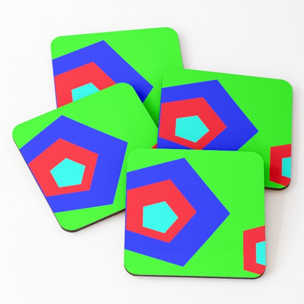 Item preview, Two Polygons on Green designed and sold by GEOMETRIC ART .