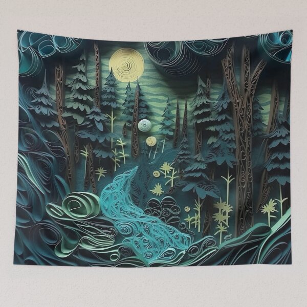 Item preview, Paper Quilled Fantasy Forest  designed and sold by Matt's Artificial Nature.