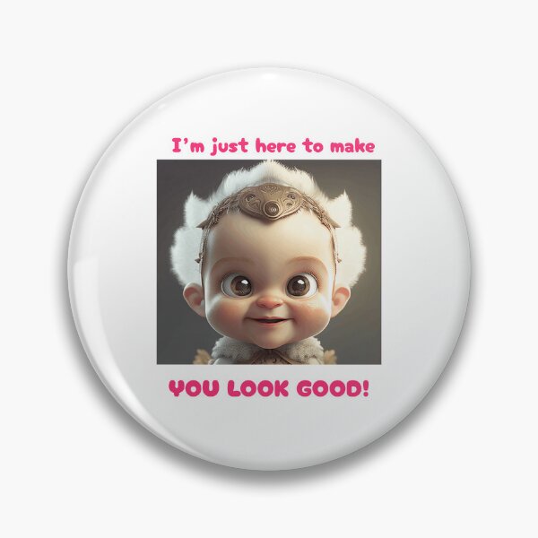 Artikelvorschau, Funny Sayings Just Here to Make You Look Good Original Artwork Gift Ideas entworfen und verkauft von MPCFICTION.
